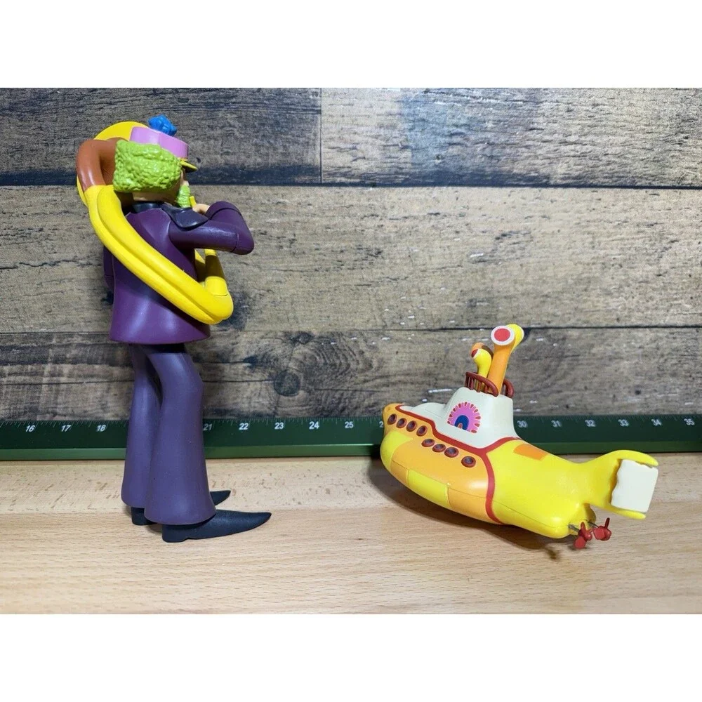 McFarlane The Beatles Yellow Submarine Figure With Submarine And Working